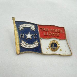 North Carolina TAR HEEL Lions Club Fraternity Pin